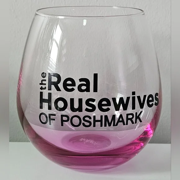 "The Real Housewives Of Poshmark" Stemless Glass Wine Glasses (15oz) - Pick 1 - Picture 2 of 10